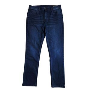 Mens The Perfect Jean NYC Slim Thick Denim Jeans Size 36×32 Dark Wash